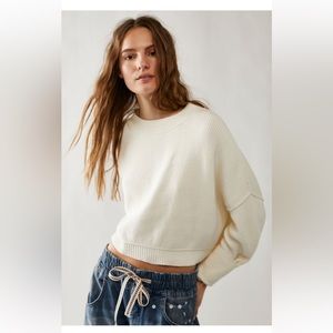Free People Easy Street Cropped Pullover